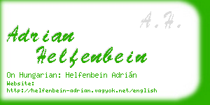 adrian helfenbein business card